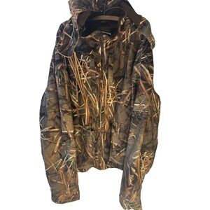 Muddy Water Camo Zip Duck Camo Jacket Men 3XL Outdoor Fishing Hunting